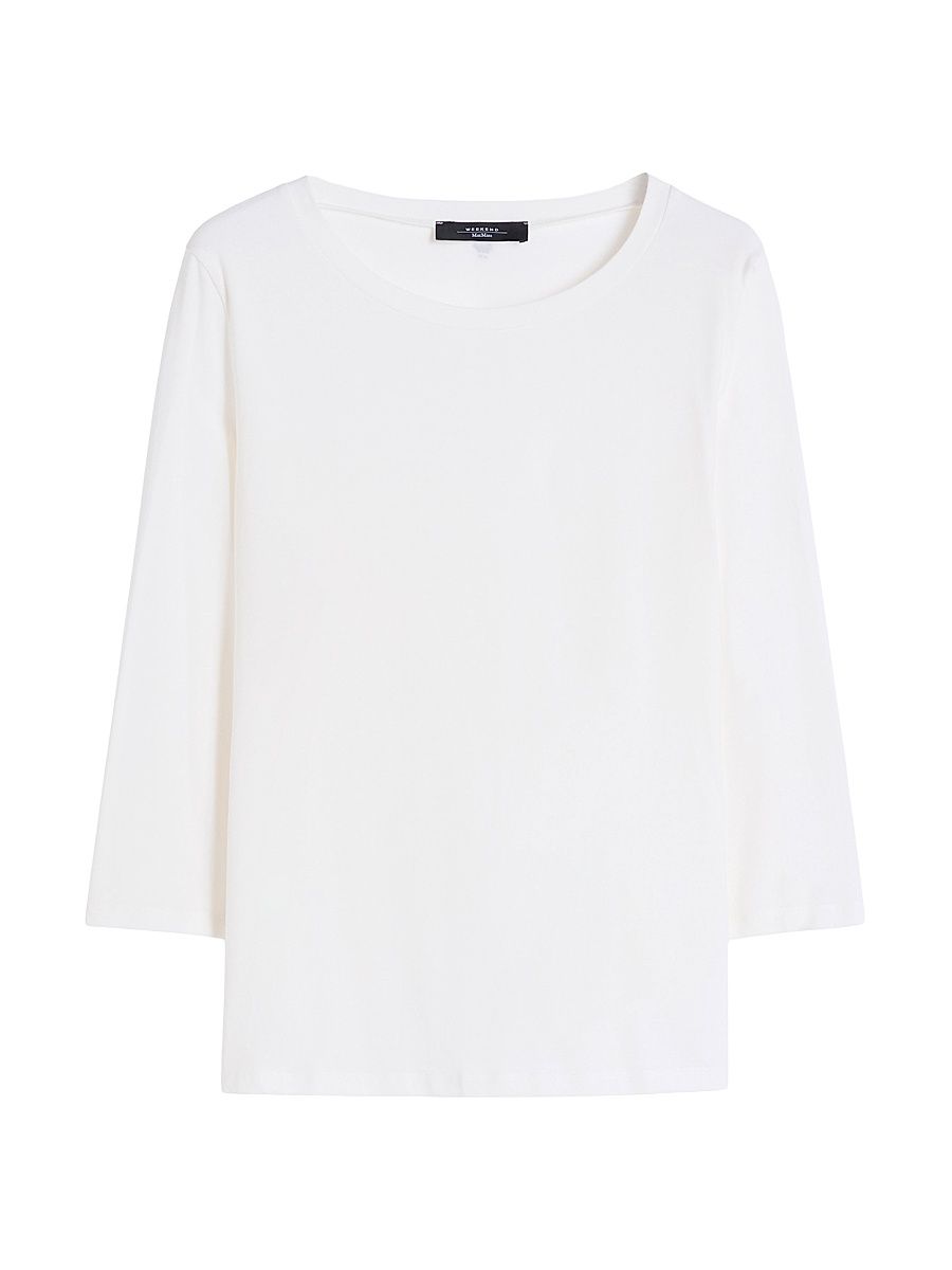 Women's Stretch Cotton T-Shirt - White - Size XL