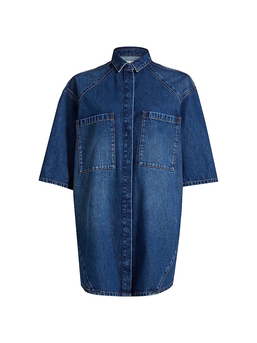 Women's Esmar Overshirt - Blue - Size 6