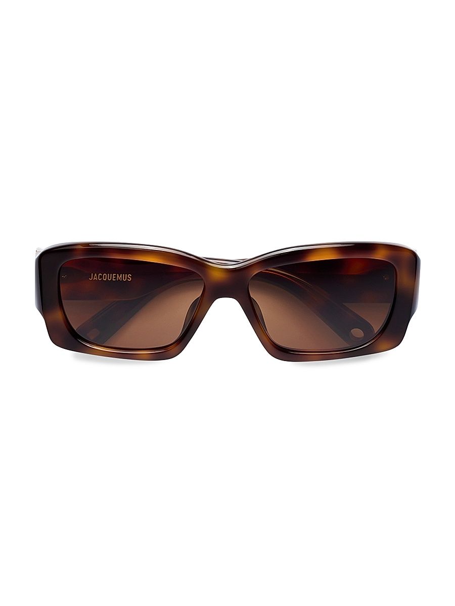 Women's Croisière 56MM Rectangular Sunglasses - Brown Pattern