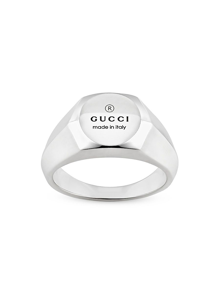 Men's Sterling Silver Trademark Thin Ring - Silver - Size 11