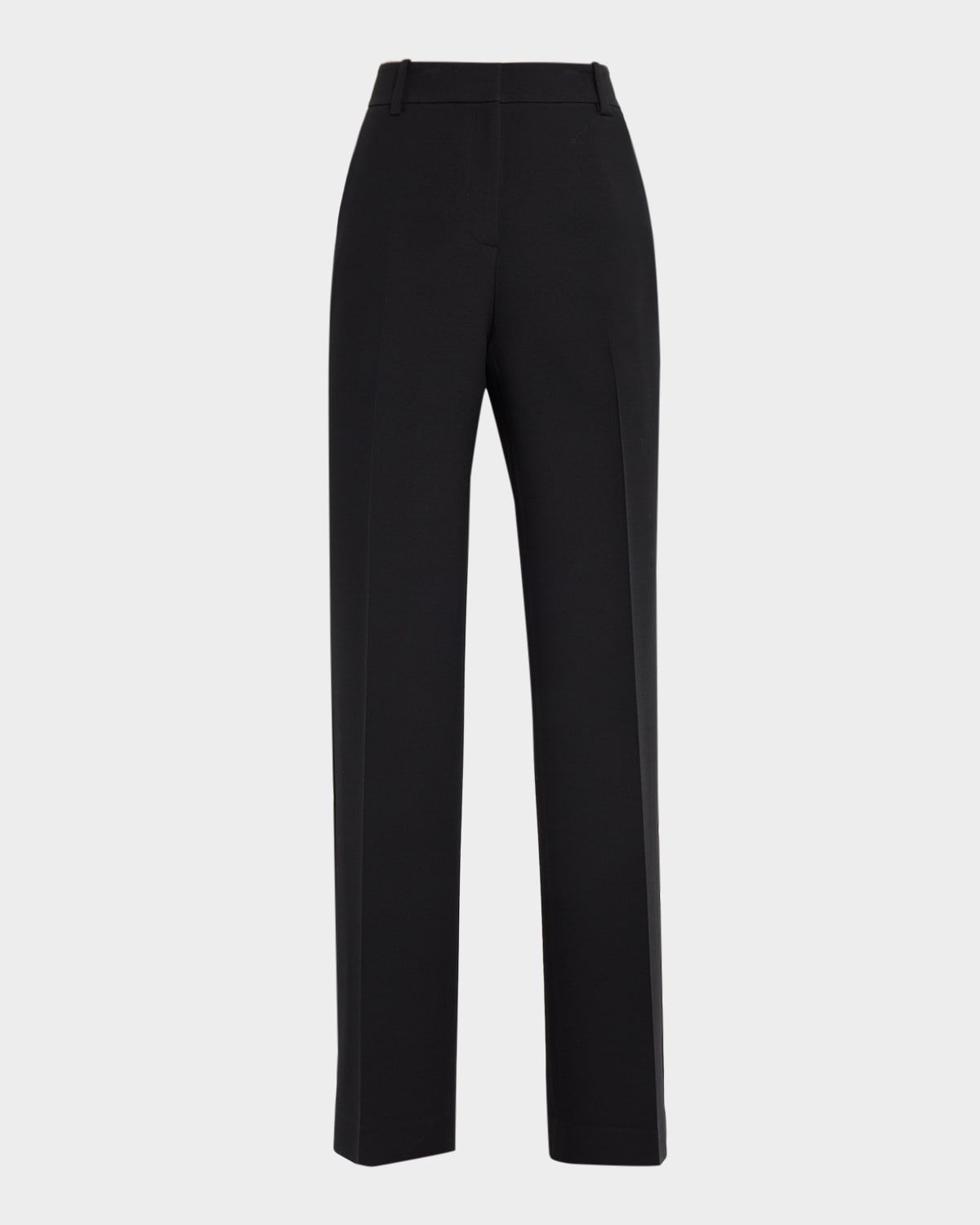 Gates Tuxedo Stripe Wool-Silk Pants