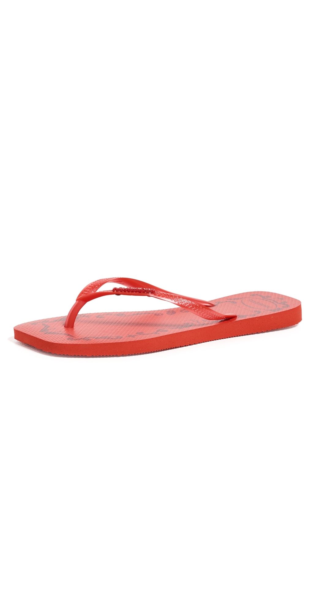 Havaianas X Devil Wears Prada Slim Square Flip Flops Red 6