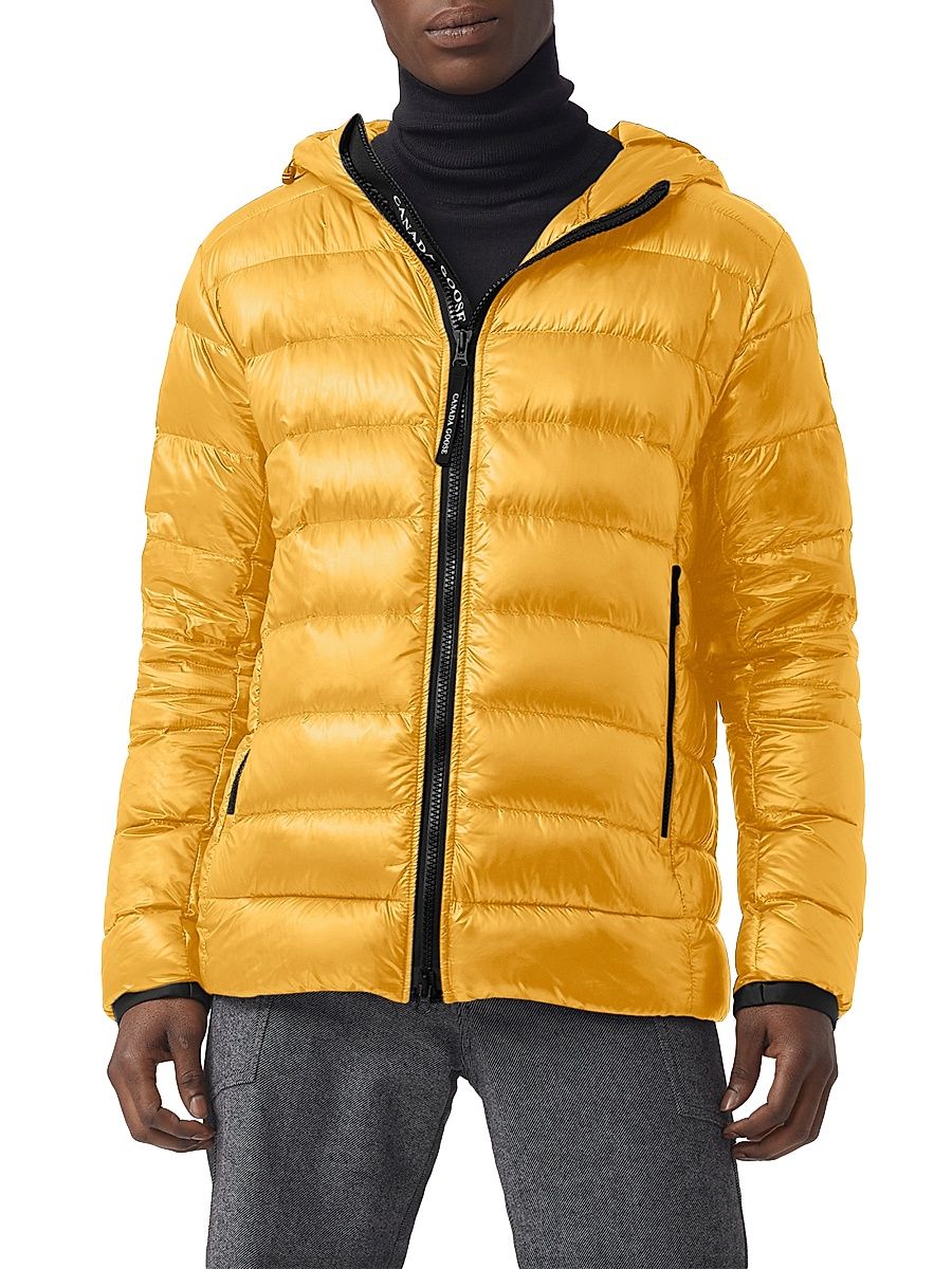 Men's Crofton Hooded Down Jacket - Sun Dial - Size Medium