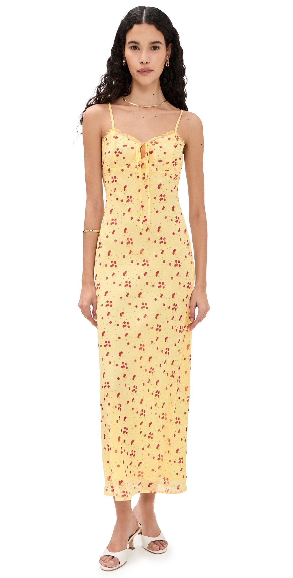 Bailey Rose Lemon Maxi Dress Lemon L