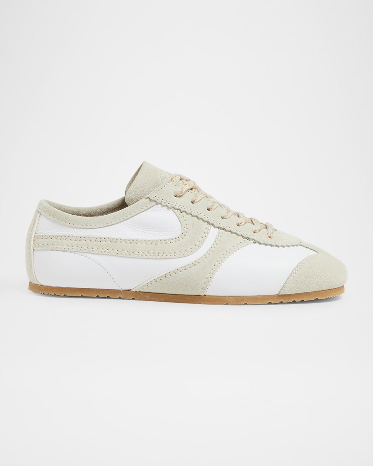 Dustin Mixed Leather Retro Sneakers