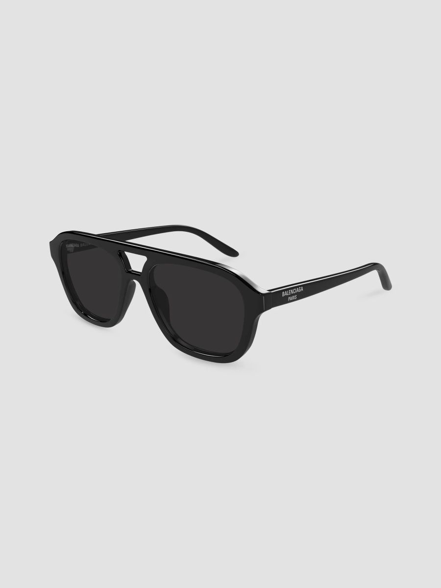 Balenciaga Men's Everyday Bb0525S Daily 55MM Pilot Sunglasses - Black
