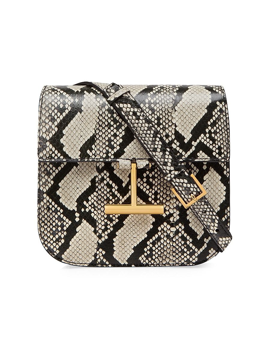 Women's Tara Mini Python-Printed Leather Crossbody Bag - Roccia