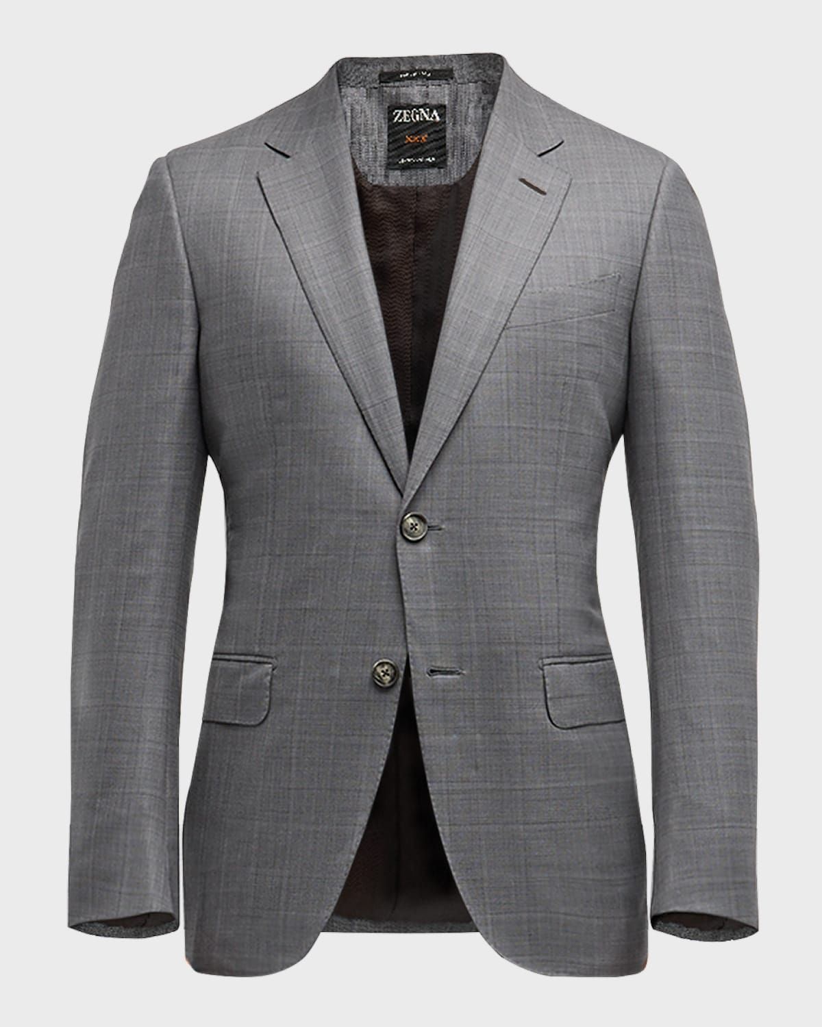 Men & apos;s Prince of Wales Centoventimila Wool Suit