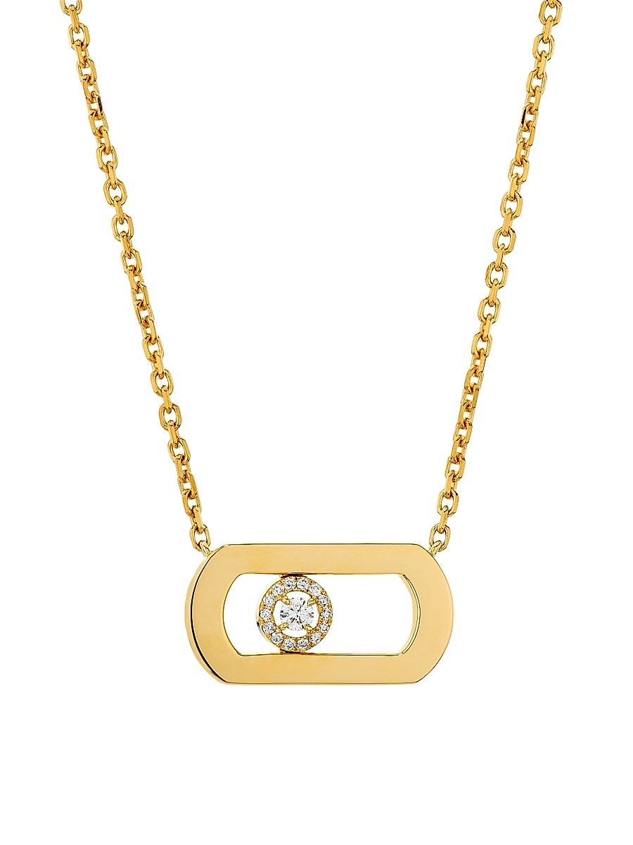 Women's Move Citizen 18K Yellow Gold & 0.12 TCW Diamond Pendant Necklace - Yellow Gold