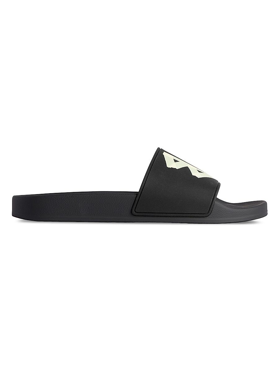 Men's Pool Slide Sandals - Black - Size 7