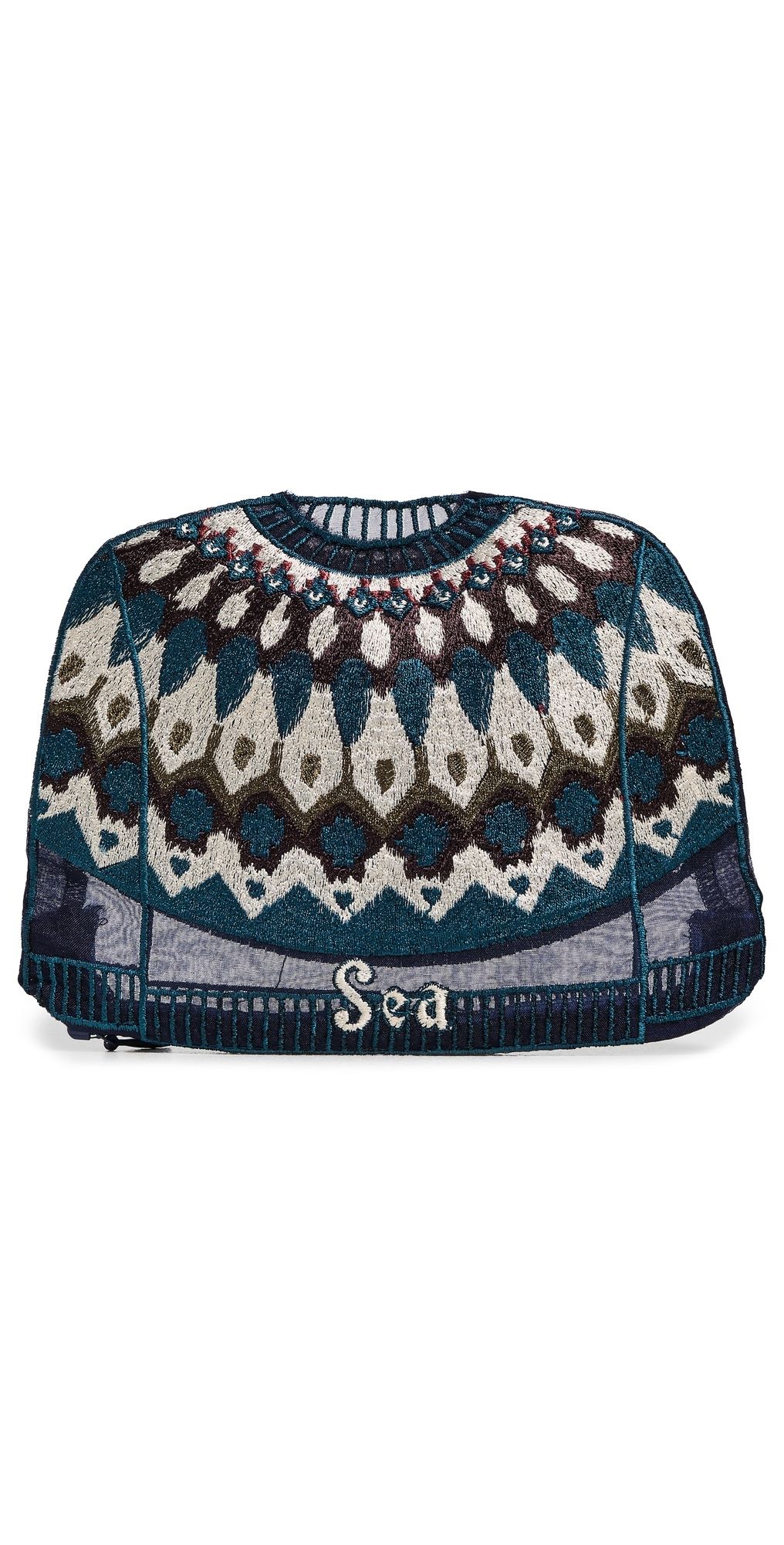 Sea Brigitte Tanaka x Sea Antonia Fair Isle Coin Purse Multi One Size