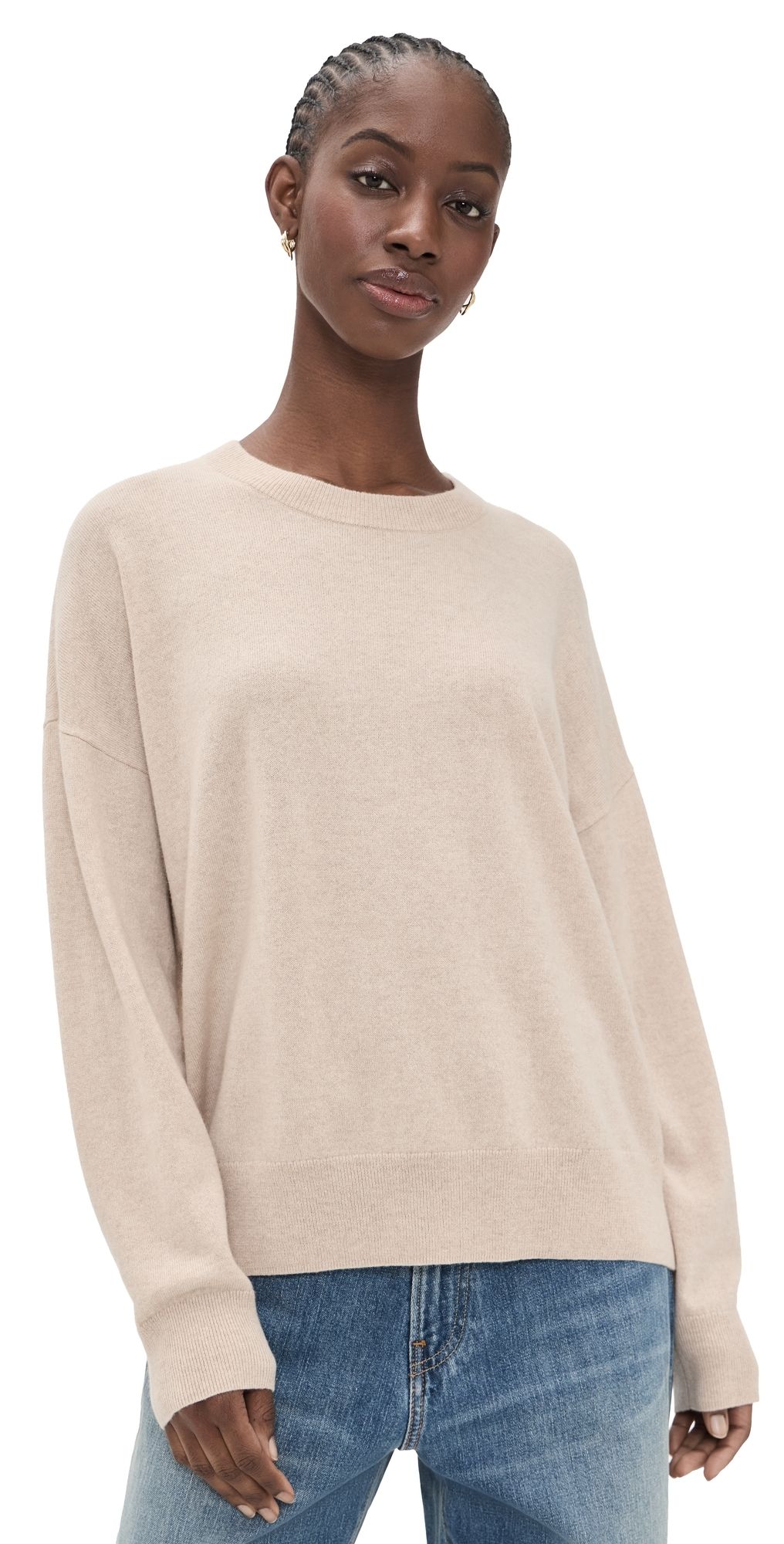Jenni Kayne Cashmere Marina Crewneck Oat XL