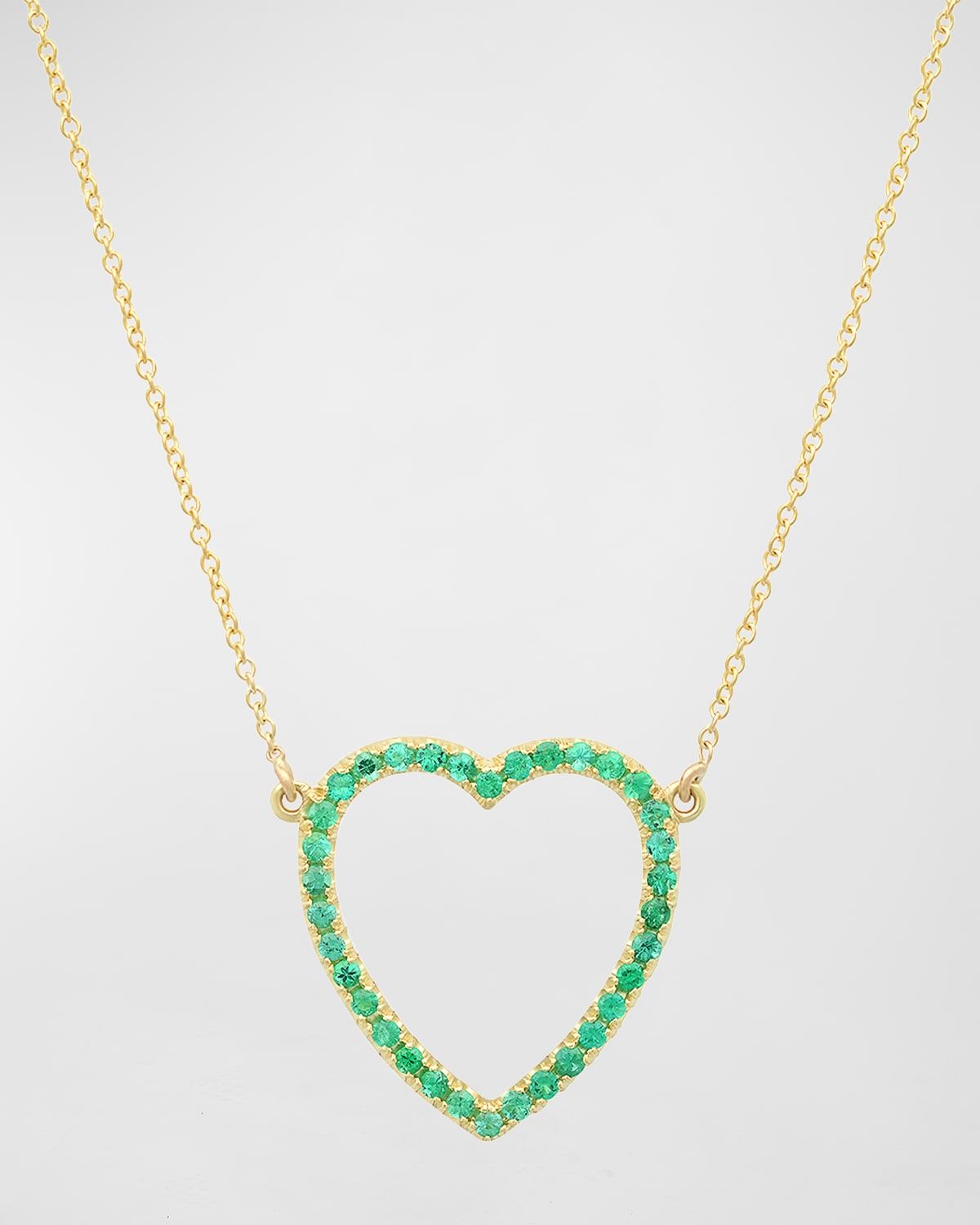 Large Open Heart Necklace
