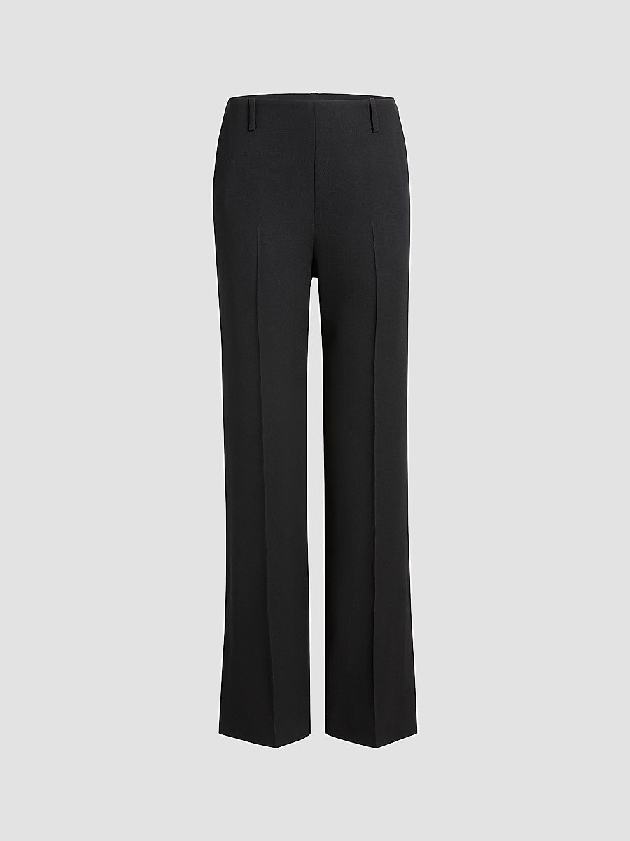 Women's Grenare Creased Wool Pants - Black - Size 4