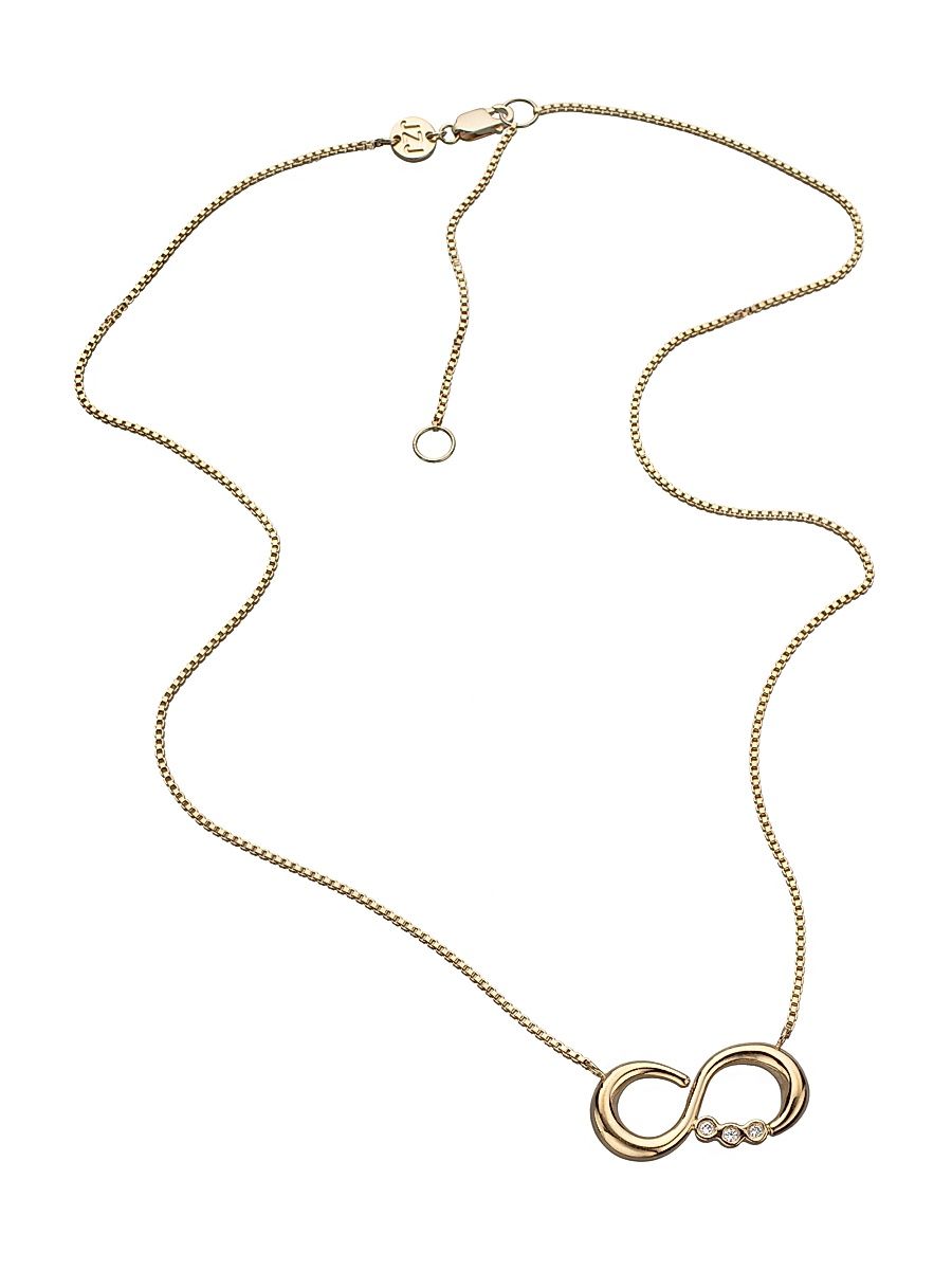 Women's Ayana 18K-Gold-Plated & 0.01 TCW Diamond Infinity Pendant Necklace - Gold Vermeil