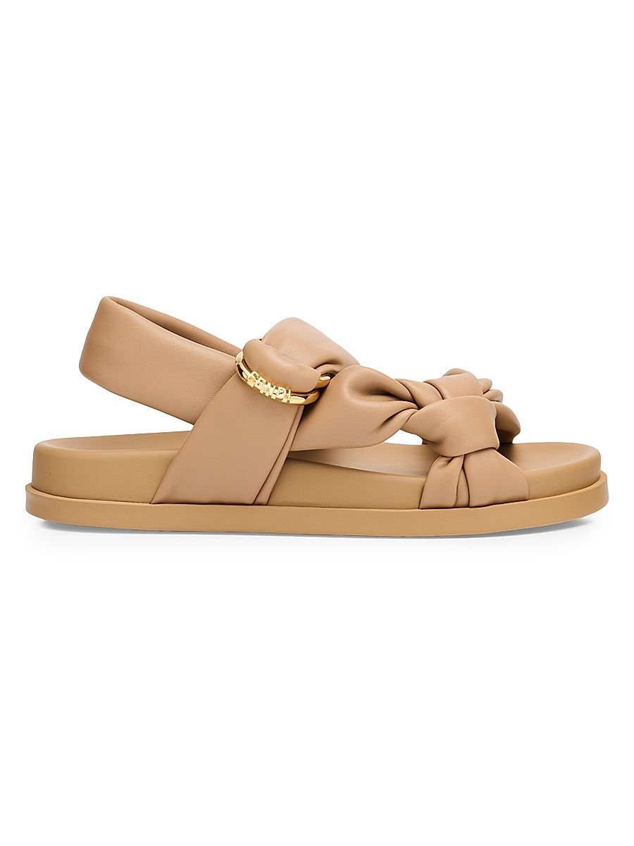 Women's Fendi Feel Teva Sandals - Beige - Size 10
