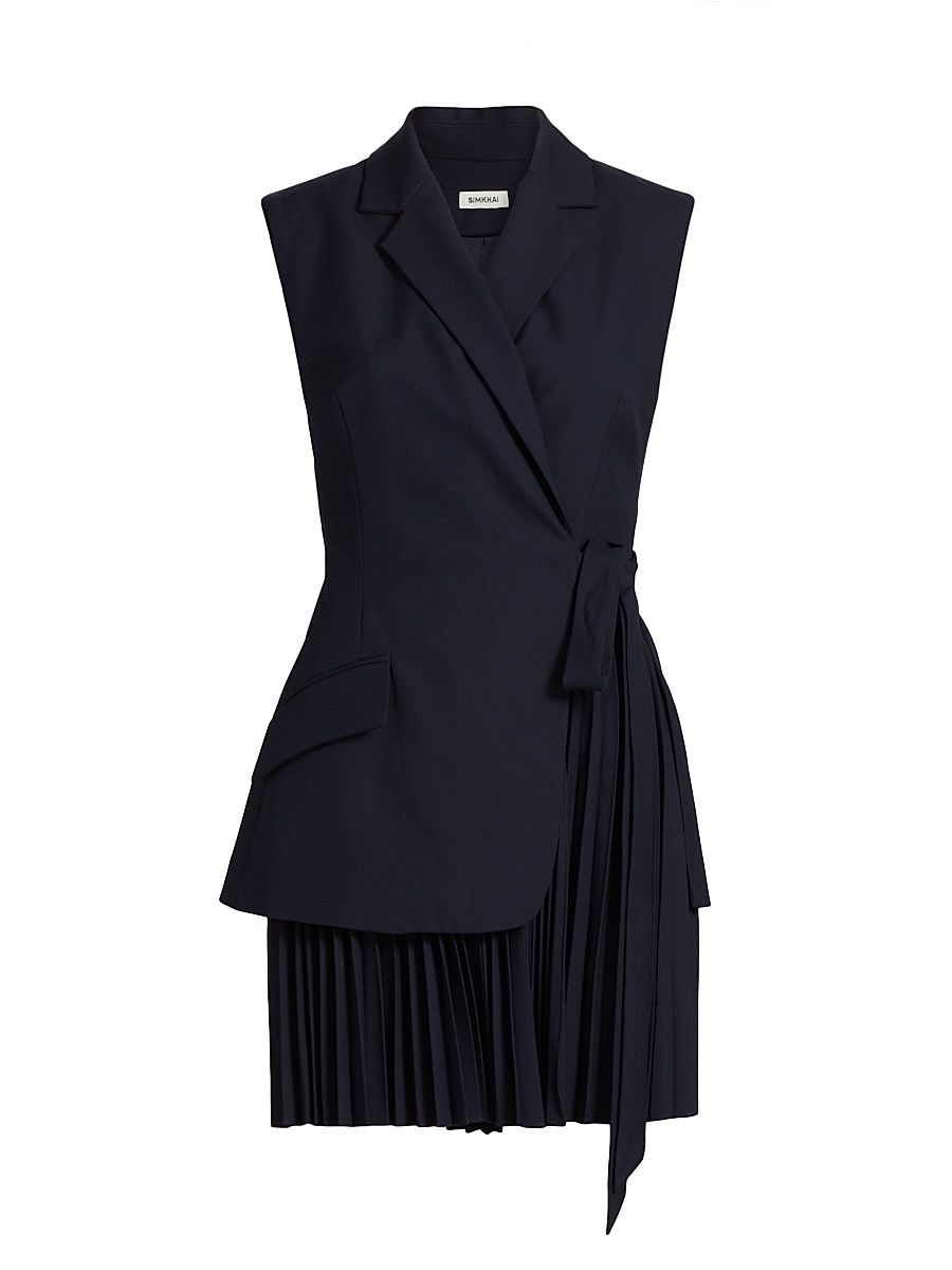 Women's Eman Pieced Tailored Minidress - Midnight - Size 12