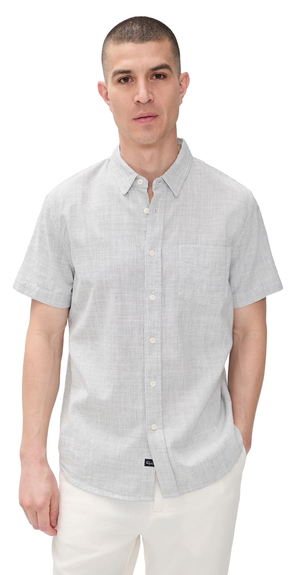 RAILS Fairfax Shirt Platinum Etch S