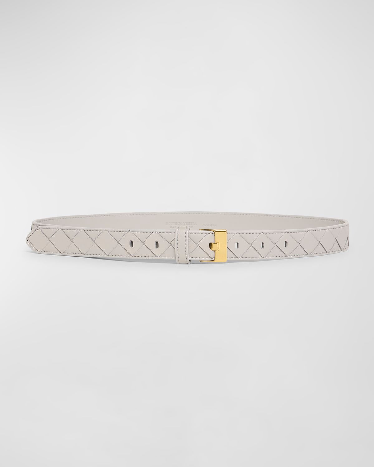 Woven Leather & Brass Belt