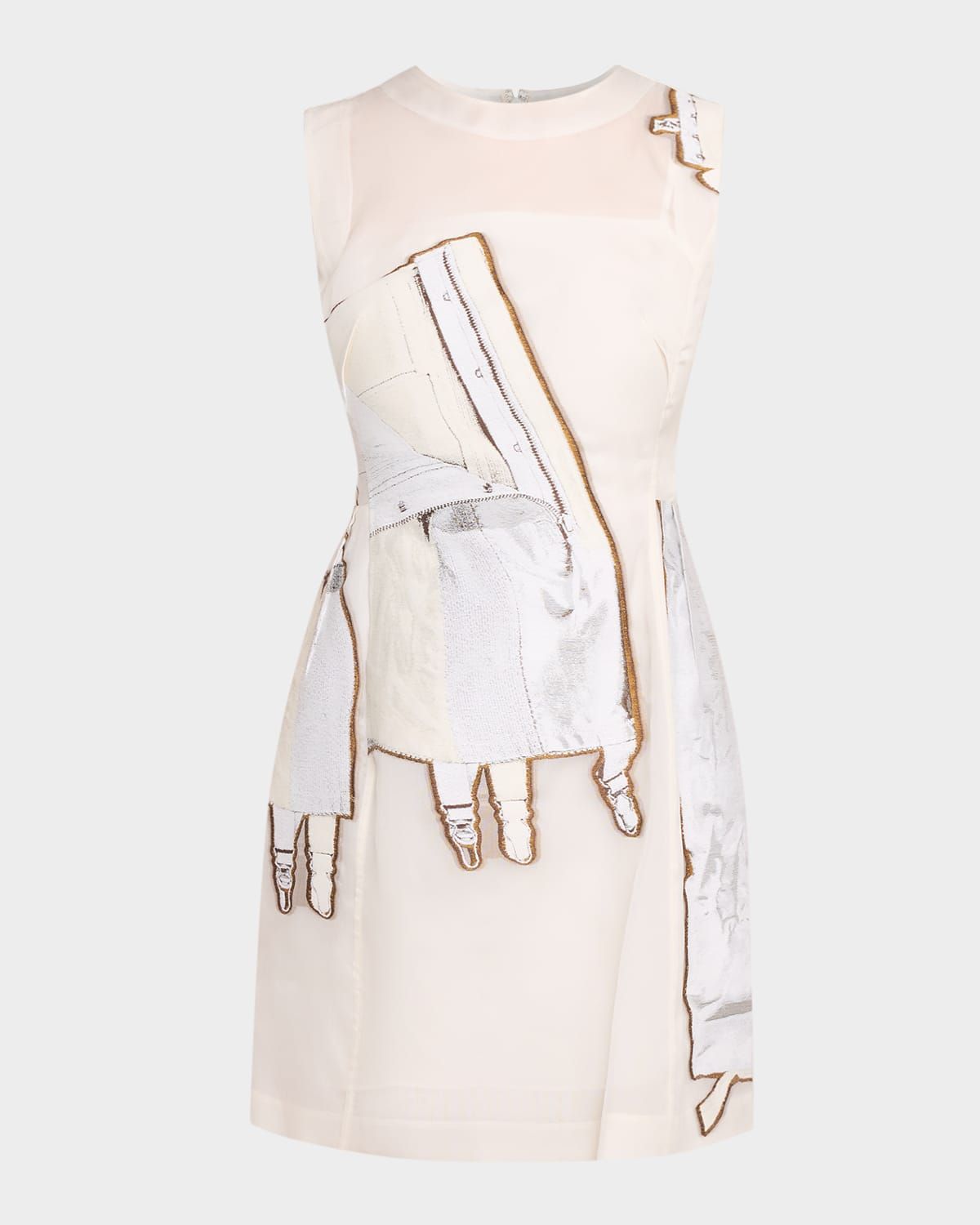 x Robert Rauschenberg Fit-&-Flare Mini Dress