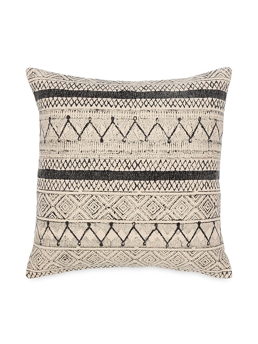 Janya Woven Pillow - Black