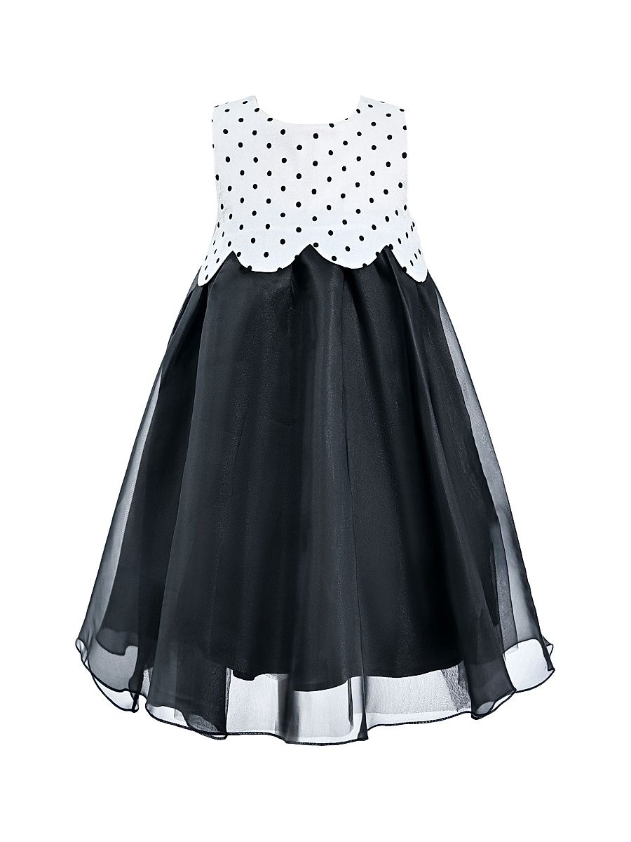 Little Girl's & Girl's Menorca Dress - Black Multi - Size 9