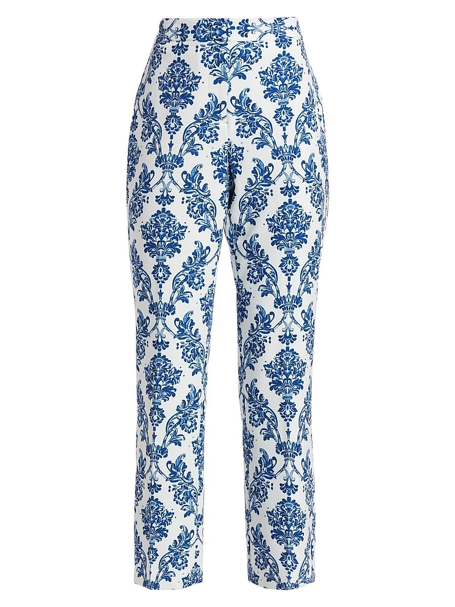 Women's The Porcelain Paisley Slyvie Pants - Porcelain Paisley - Size 6