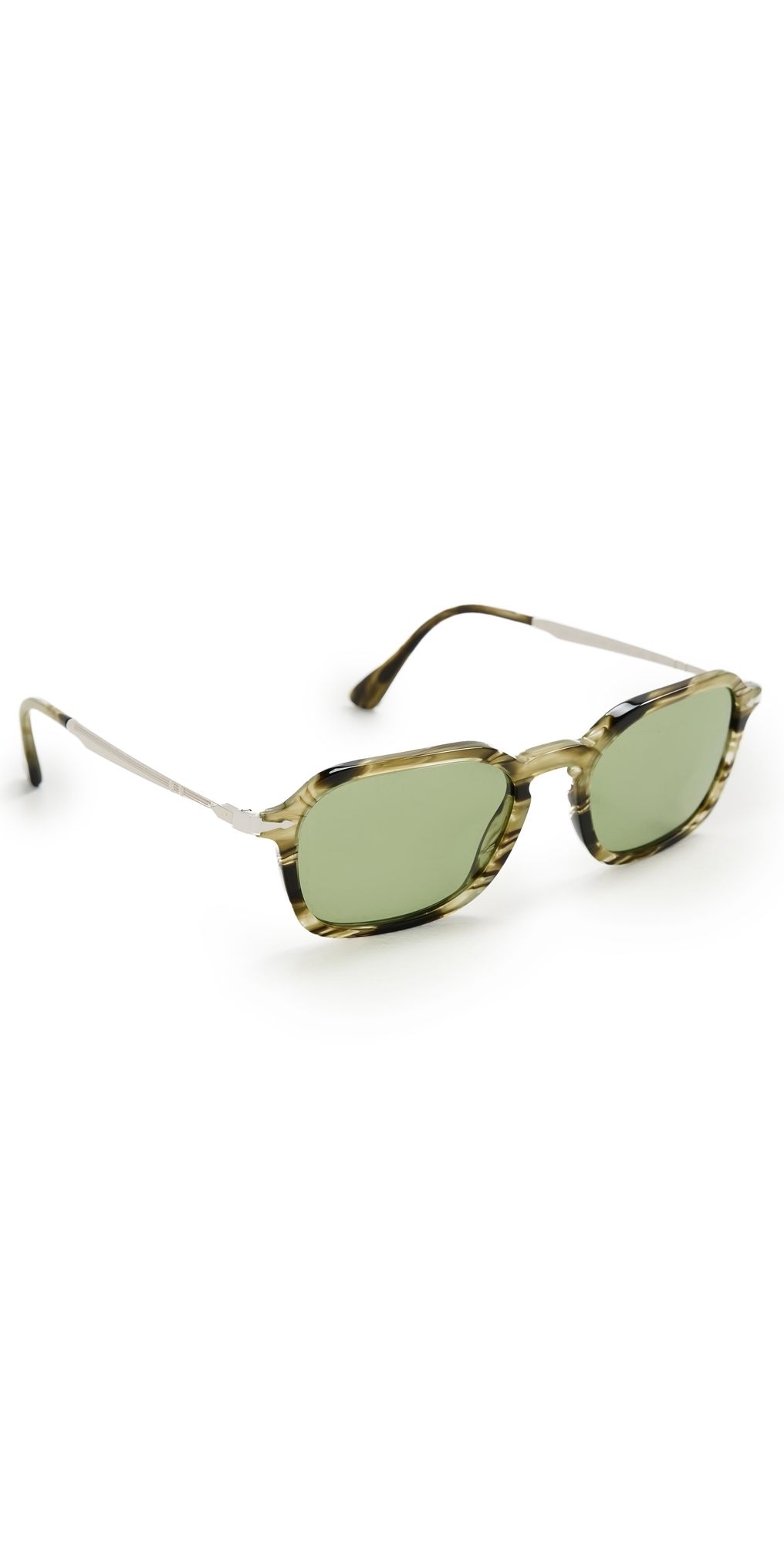 Persol 0PO3381S Sunglasses Striped Black And Olive One Size