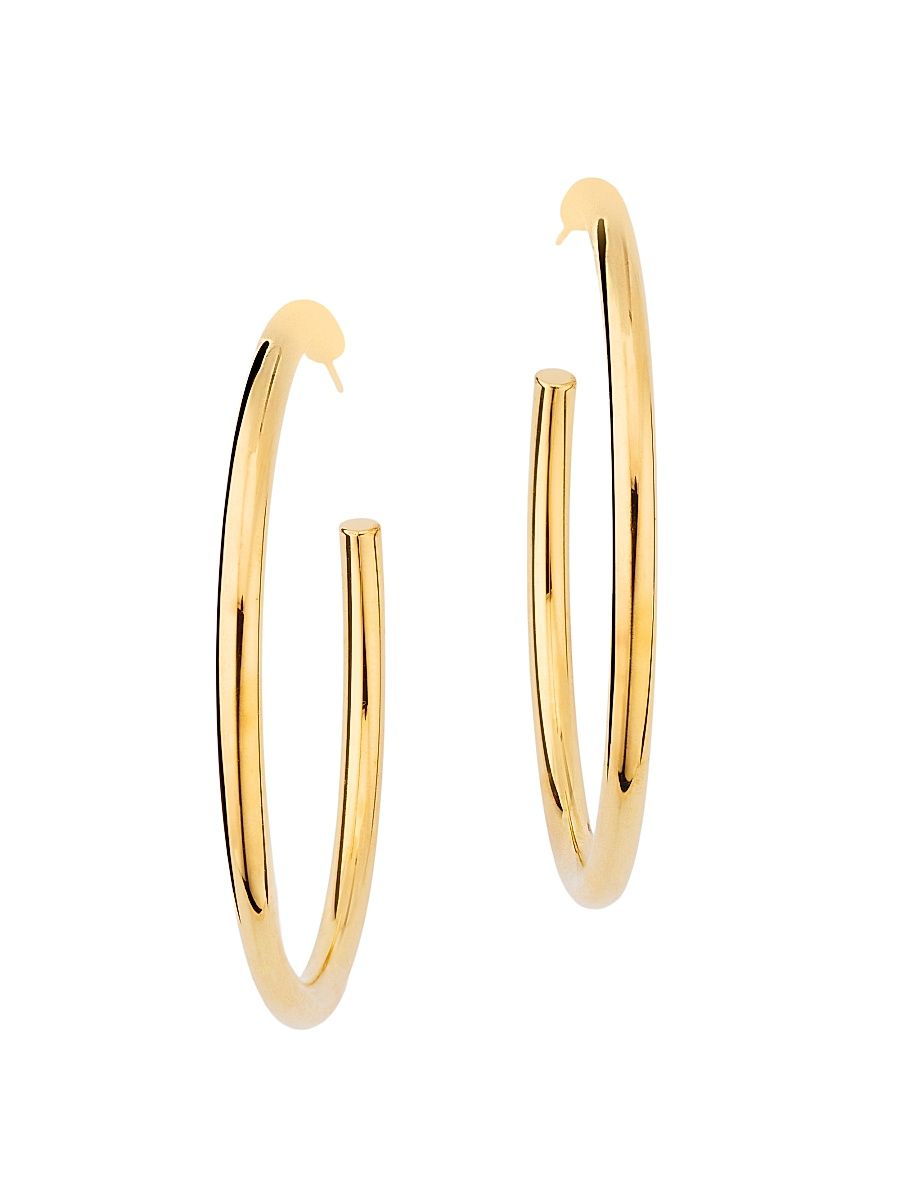 Women's Lou 18K-Gold-Plated Hoop Earrings