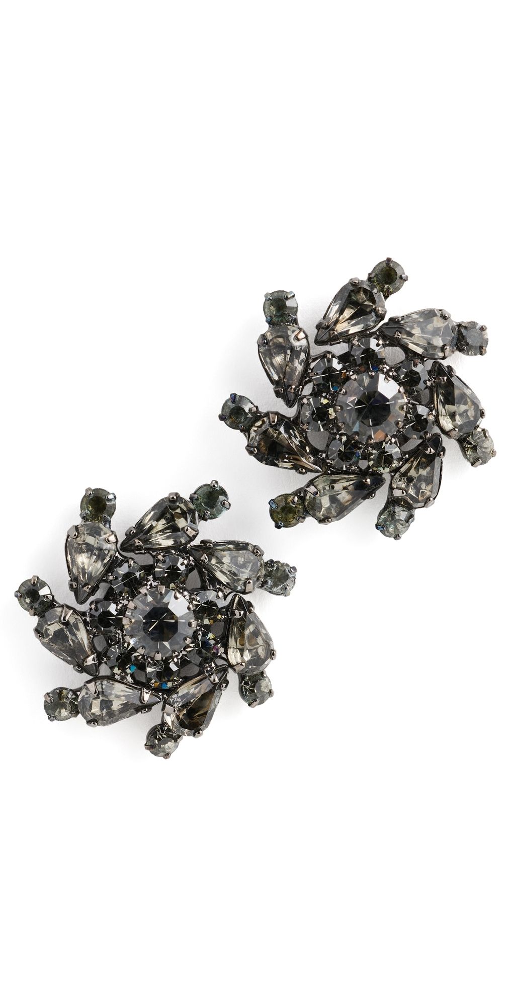 Jennifer Behr Shereen Stud Earrings Black Diamond One Size
