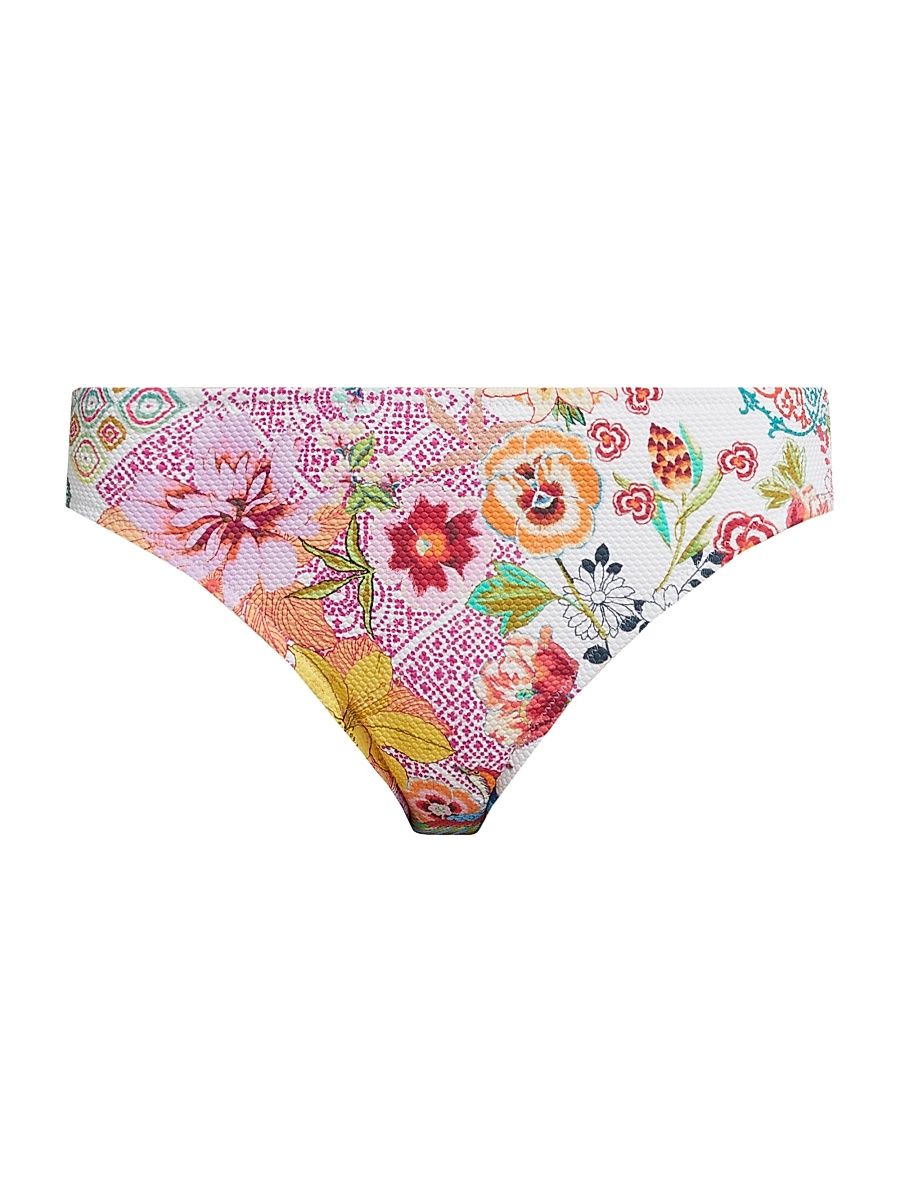 Women's Paula Reverse Piqué Hipster Bikini Bottom - Paula - Size Medium