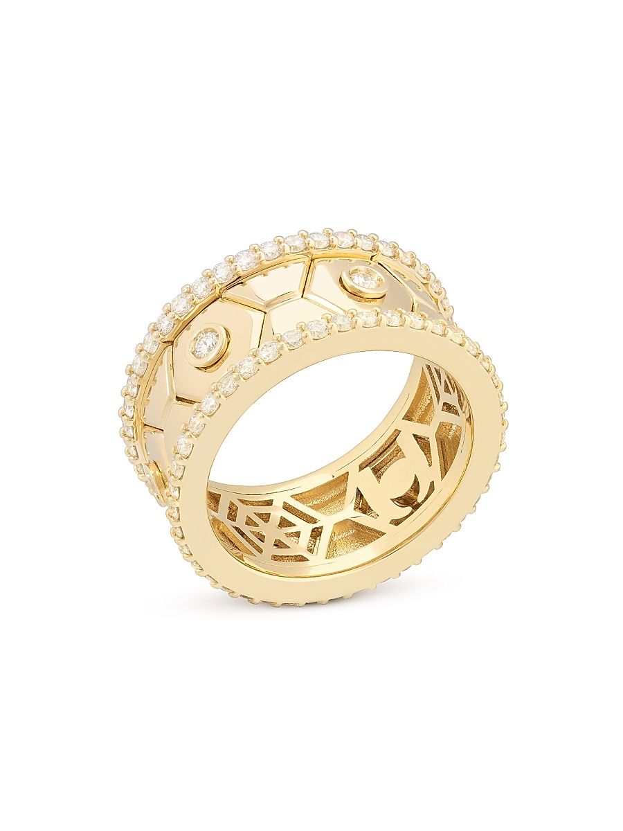 Women's Baia Sommersa 18K Yellow Gold & 1.08 TCW Diamond Band - Yellow Gold - Size 6.5
