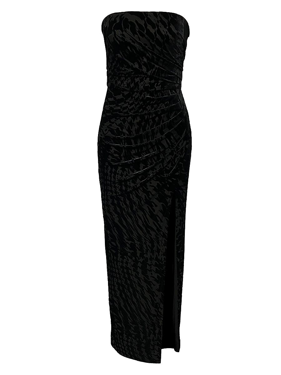 Women's Jasmine Strapless Gown - Black - Size Large