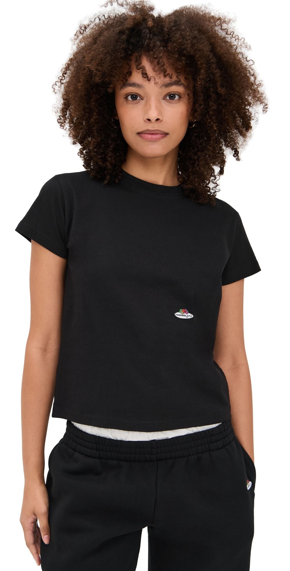 HOMMEGIRLS Homme Girls x Fruit of The Loom Classic Tee 2 Pack White/Black XL