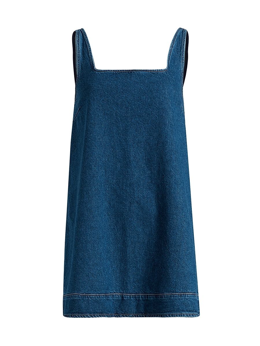 Women's Myla Denim Shift Minidress - Keila - Size Large