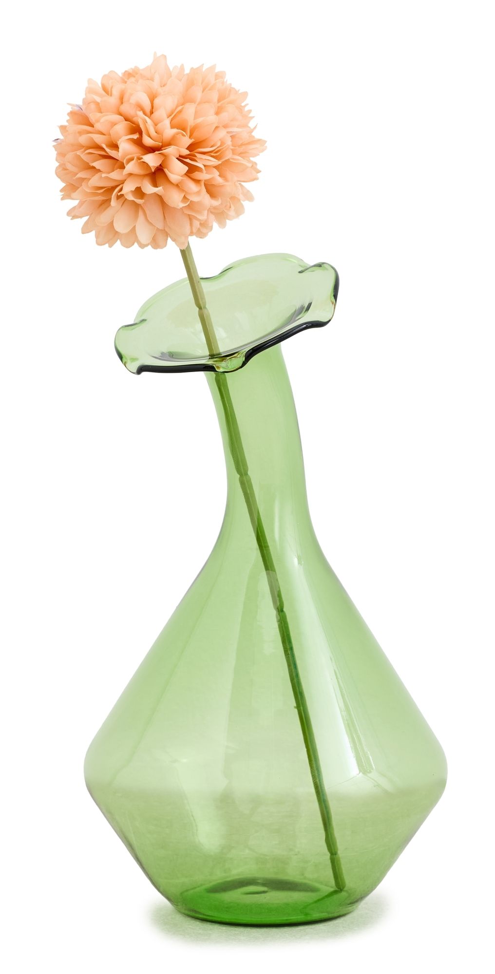 Tizo Design Glass Angled Neck Large Vase Green One Size
