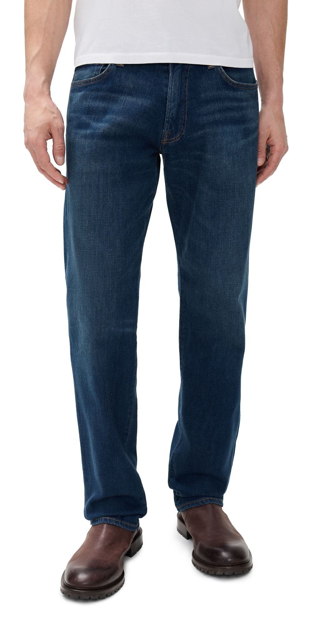 Citizens of Humanity Elijah Cashmere Denim Straight Jeans Condor 34