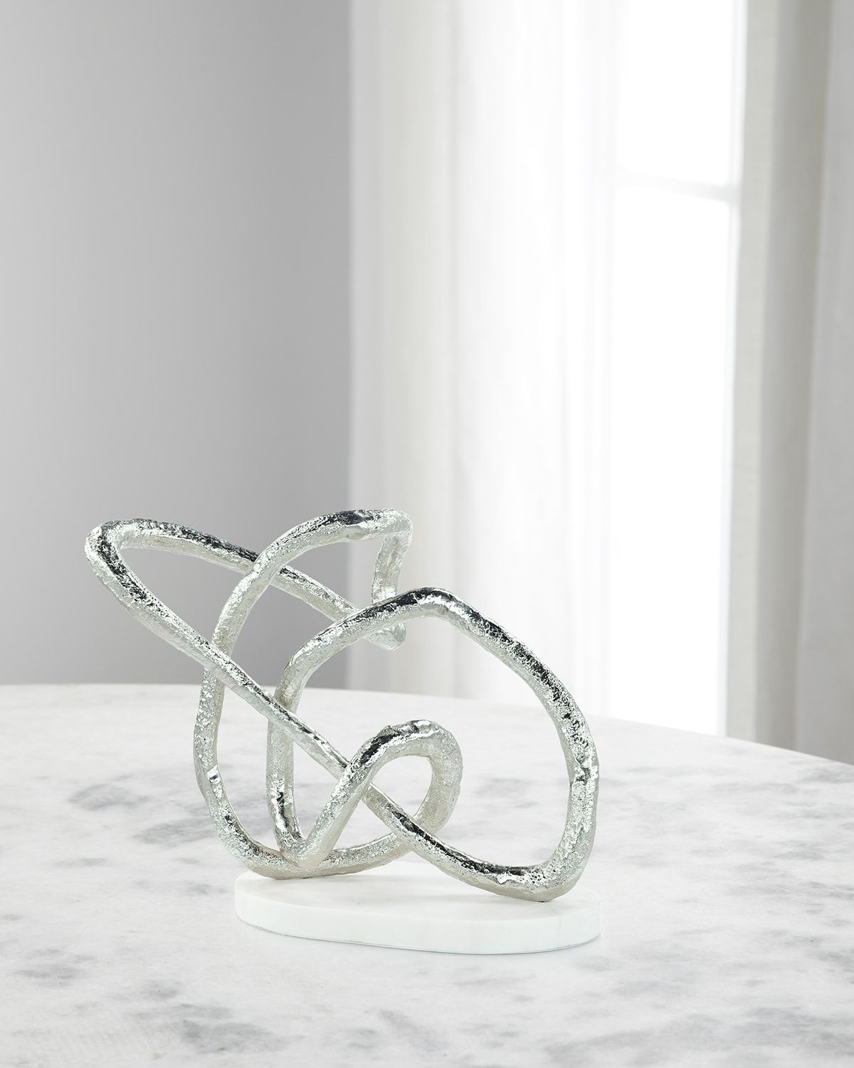 Tangled Sculpture on Marble Base