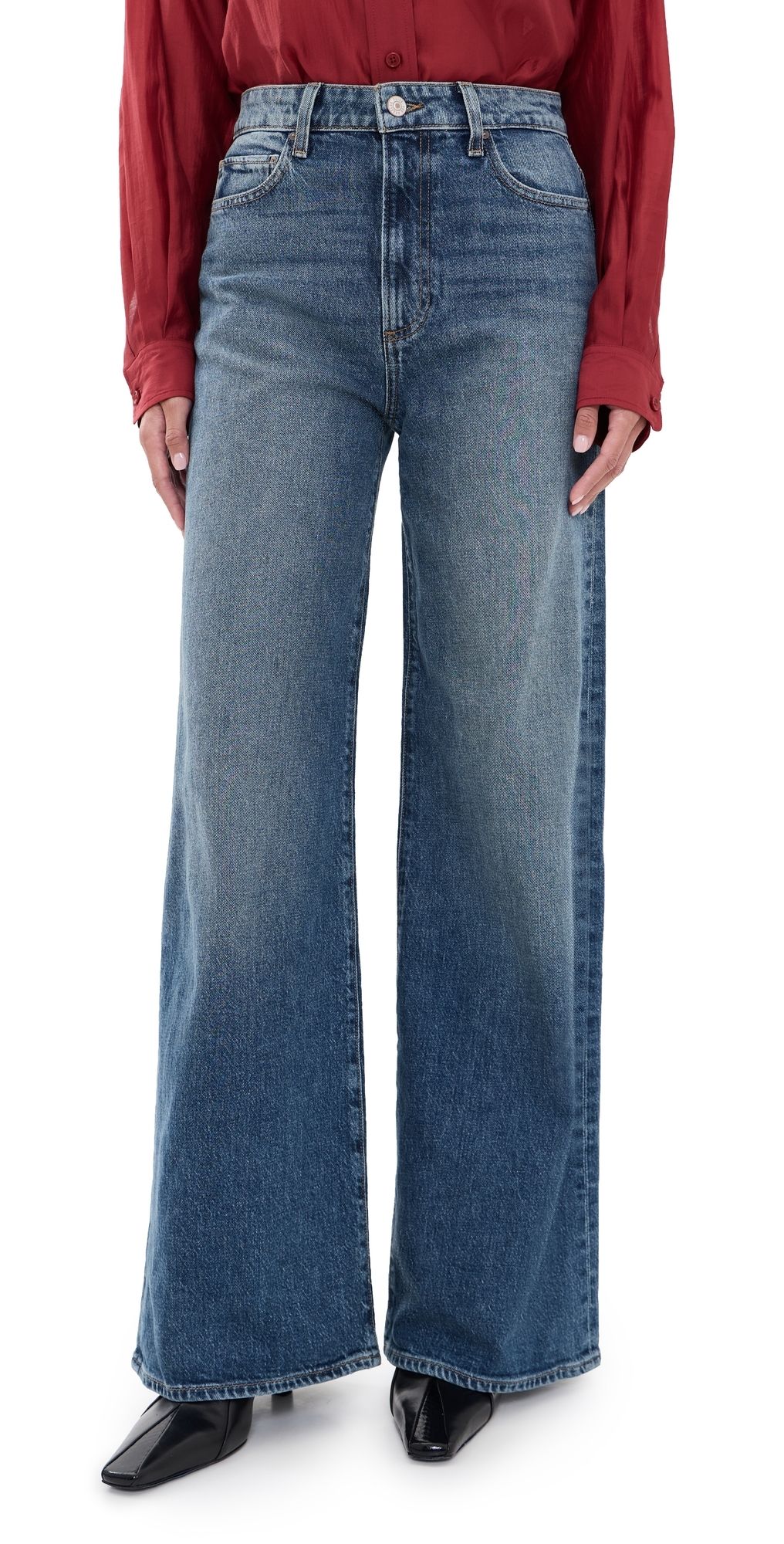 PAIGE Frances Wide Leg Jeans 32 Serata 32