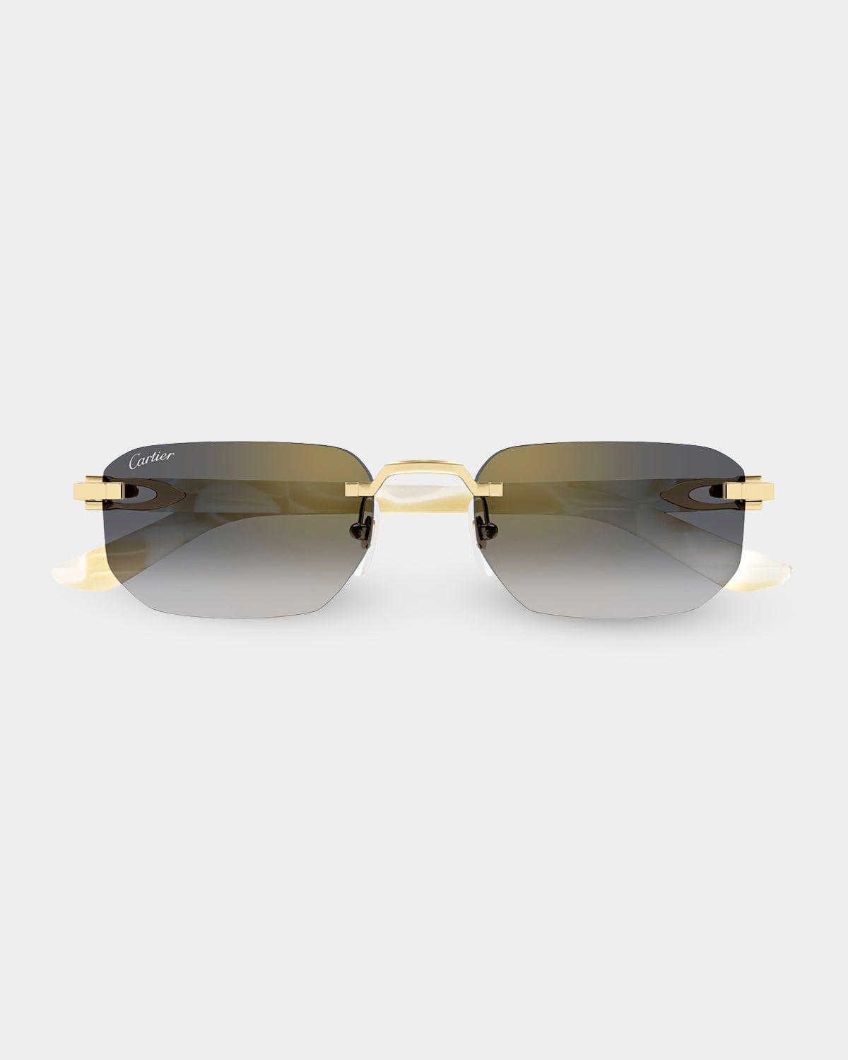 Men & apos;s CT0622S-004 Metal and Acetate Rectangle Sunglasses