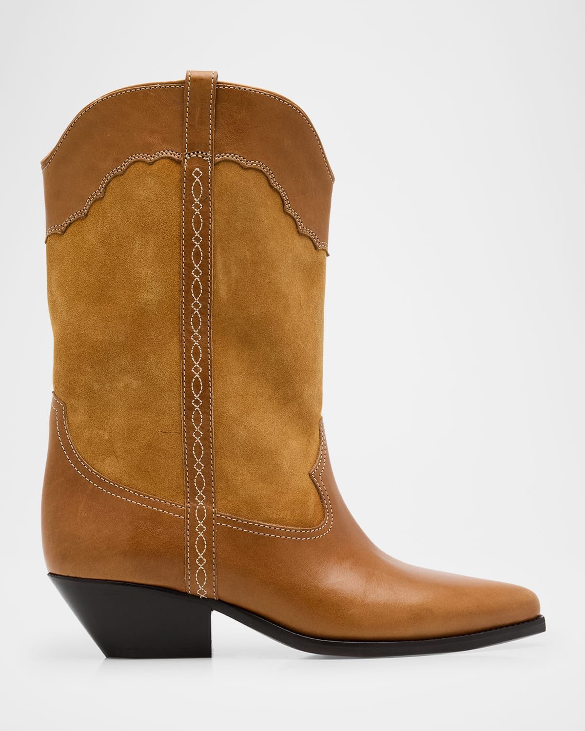 Deurto Suede & Leather Cowboy Boots
