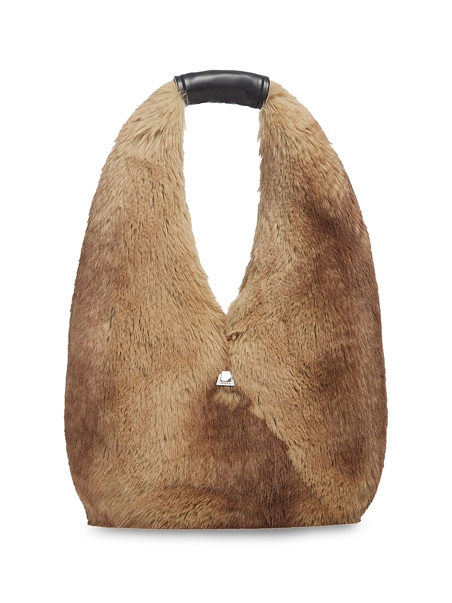 Women's Colette Faux Fur Shoulder Bag - Blonde Mink