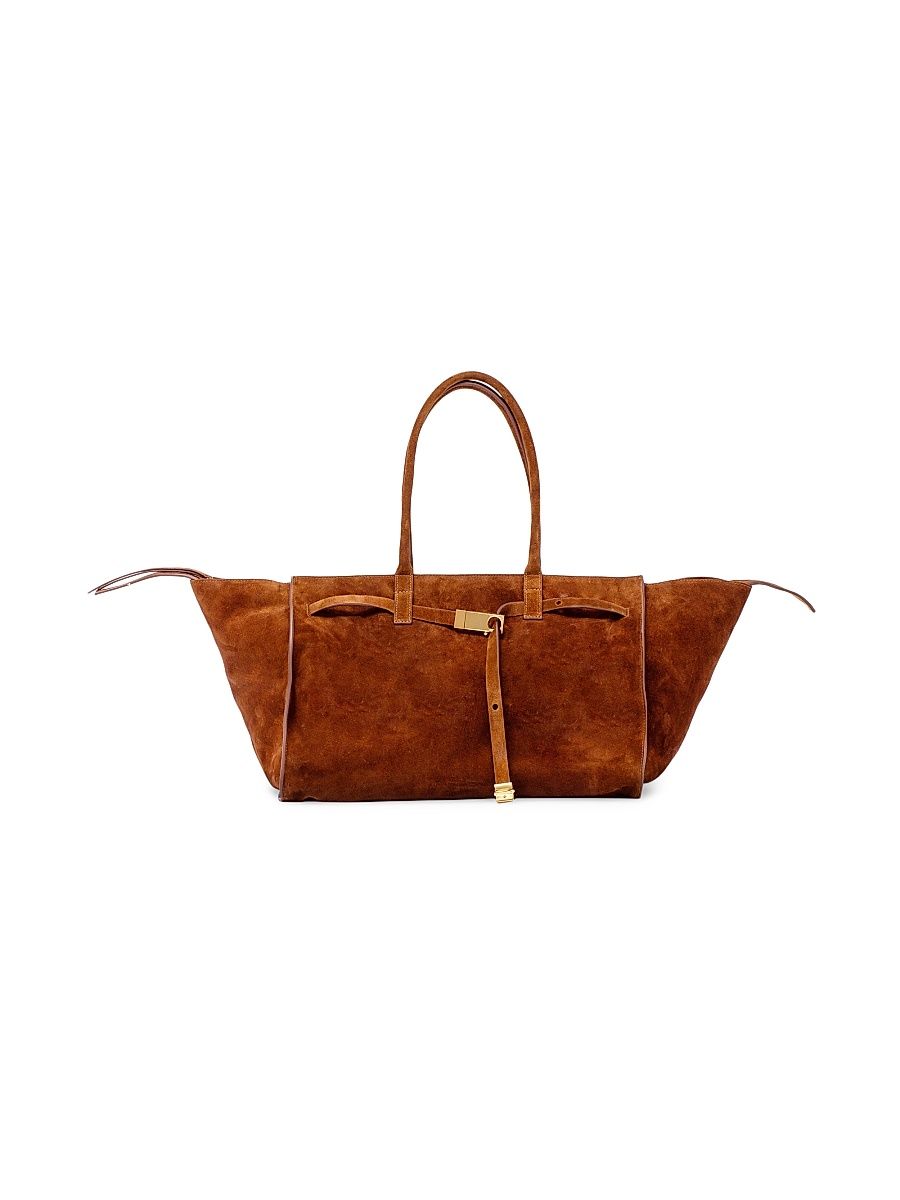Women's Mame La Petite Suede Satchel Bag - Kissing In The Streets