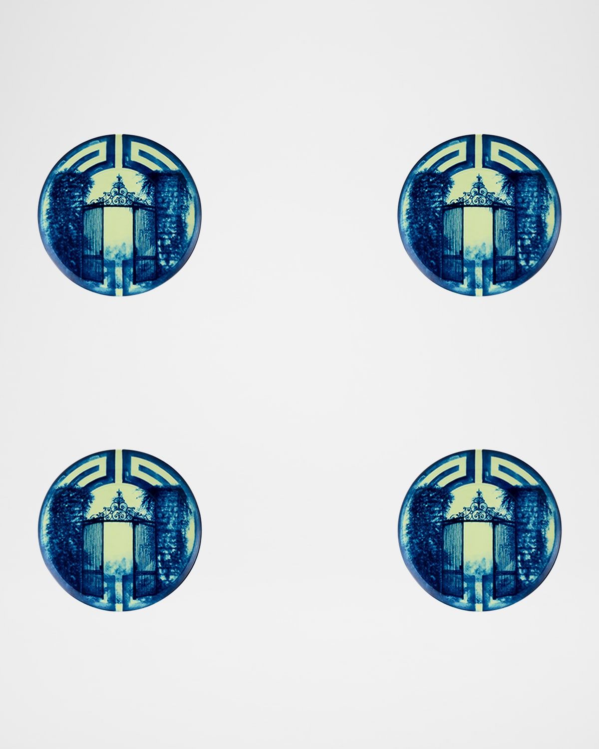 The Meaning Blue Bread & Butter Plates, Set of 4