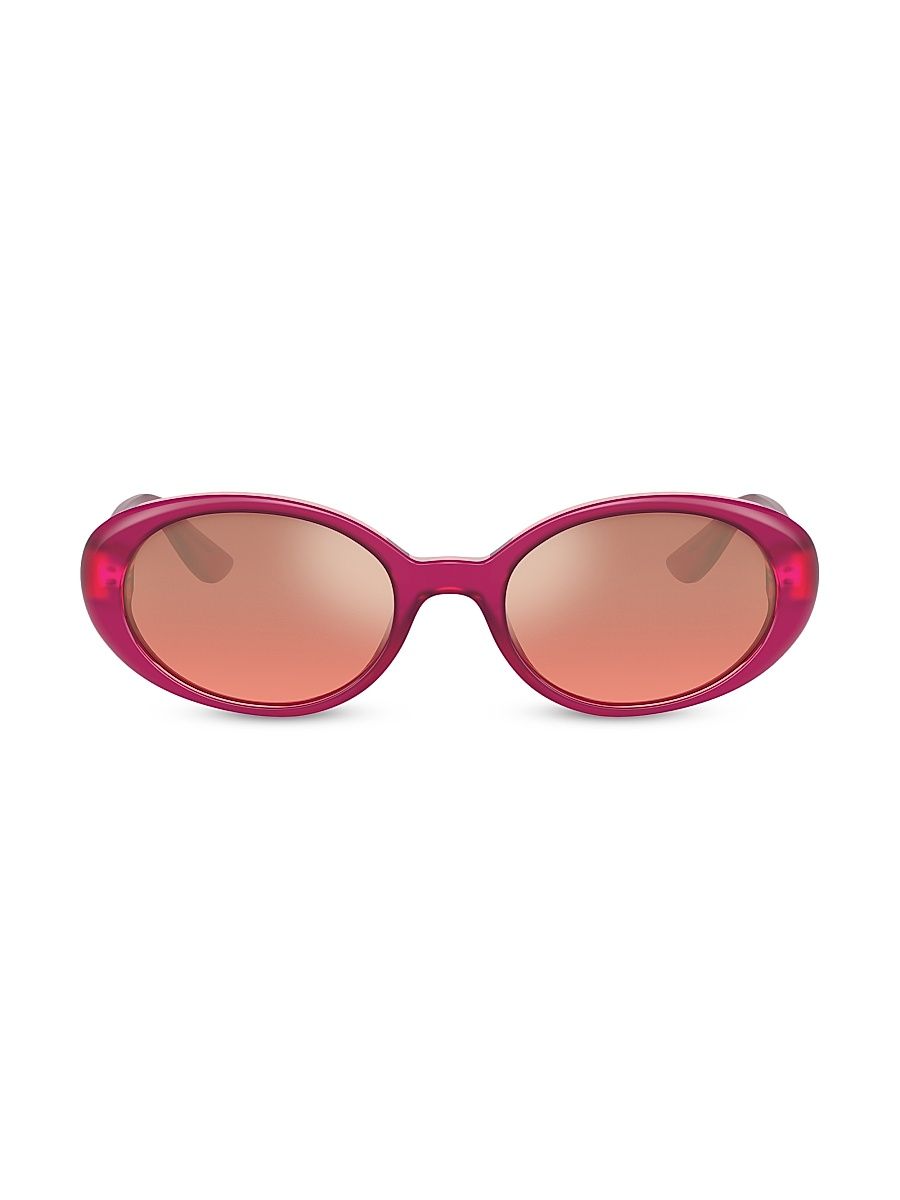 Women's 52MM Oval Sunglasses - Milky Pink