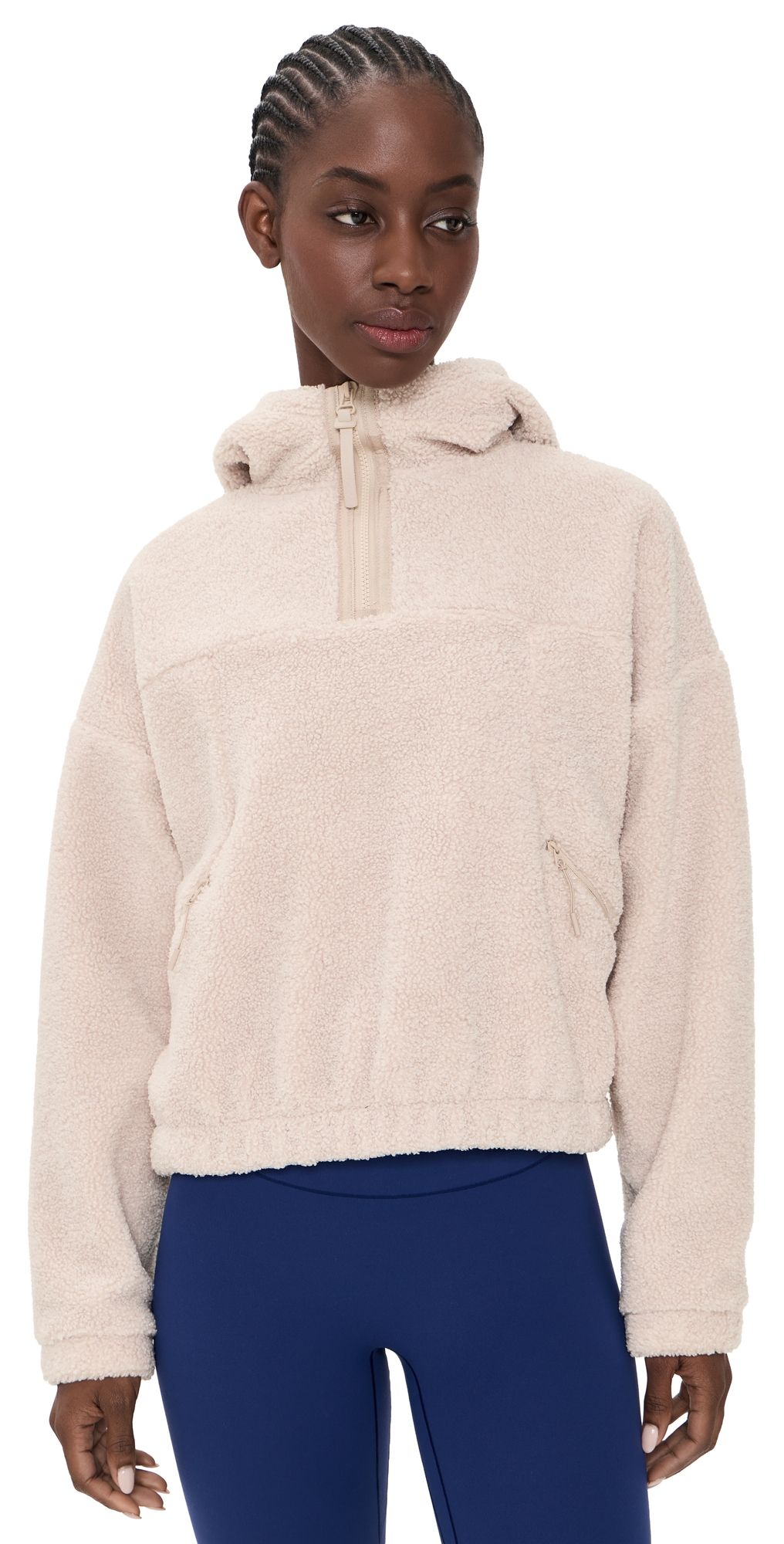 Beyond Yoga Unity Quarter Zip Hoodie Riverbed XL