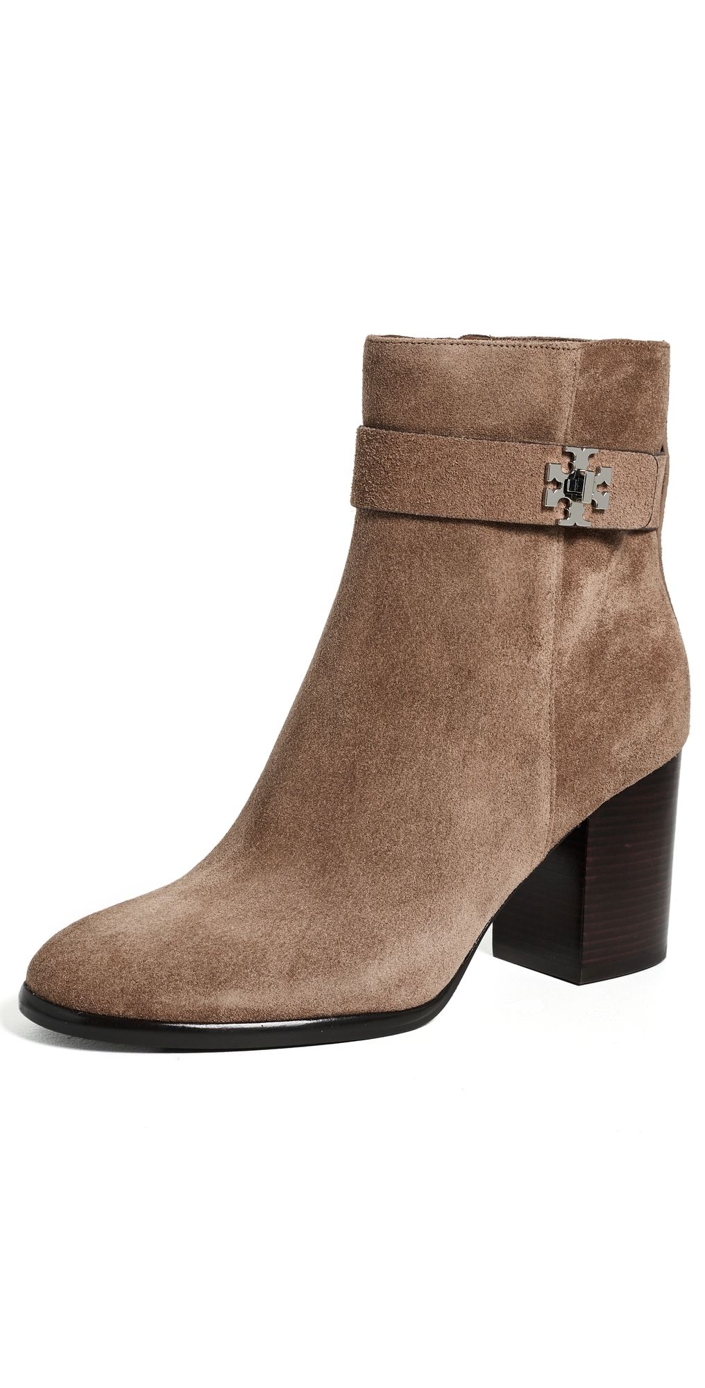 Tory Burch Turnlock Heeled Ankle Boot 70mm River Rock 8.5