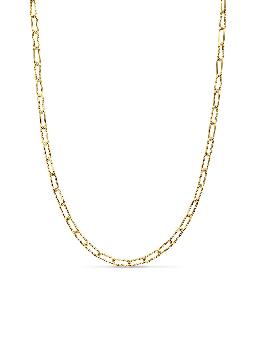 Men's DY Madison Chain Necklace in 18K Yellow Gold, 4MM - Gold - Size 26