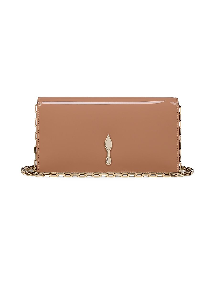 Women's Bettina Patent Leather Clutch - Blush Tan