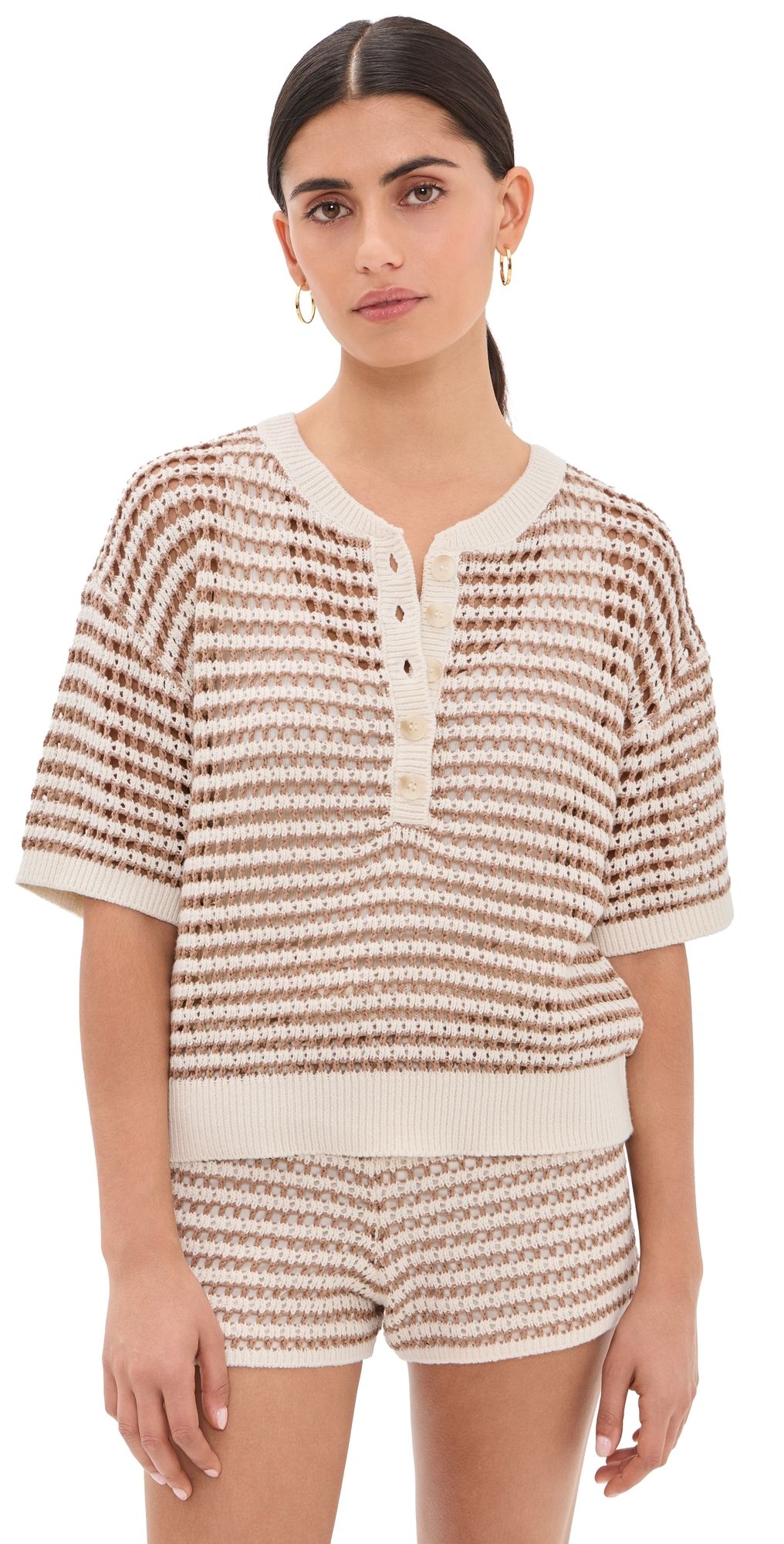 Z Supply Kylo Striped Sweater Taro S